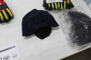 lot 166 image: Lot of (3) Carhartt FR Fleece 2-in-1 Knit Hat Flame Resistent Black (new)