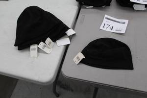 lot 174 image: Lot of (7) Winter Knit Hat Black (new)