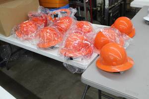 lot 159 image: Lot of (10) Hard Hat Orange (new)