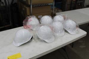 lot 158A image: Lot of (7) Hard Hat White (new)