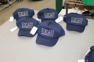 lot 340 image: Lot of (5) Baseball Cap Blue with Minnesota Logo (new)