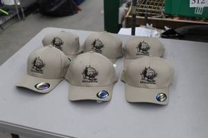 lot 351 image: Lot of (6) Flex Fit Baseball Cap LargeX-Large 98% Cotton 2% Spandex Tan with Minnesota Logo (new)