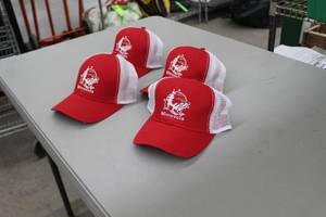 lot 359 image: Lot of (4) ML Caps Authentic Headware The Duke Baseball Cap One Size 55% Cotton 45% Polyester RedWhite with Minnesota Logo (new)