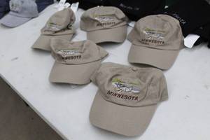 lot 364 image: Lot of (5) Baseball Cap Tan with Minnesota Logo (new)