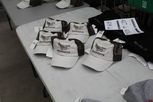 lot 366 image: Lot of (5) Baseball Cap One Size 70% Organic Cotton 30% Polyester BeigeBrown with Minnesota Logo (new)