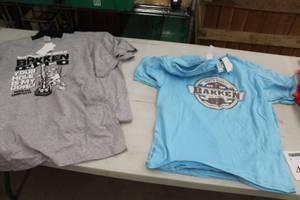 lot 455 image: Lot of (5) T-Shirt Womens X-Large Light Blue (x3), Grey (x2) with North Dakota Logo (new)