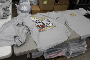 lot 472 image: Lot of (8) Gildan Heavy Cotton T-Shirt X-Large 100% Cotton Grey with We The People Since 1791 Logo (new)
