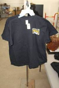 lot 491 image: Lot of (8) Gildan Heavy Cotton T-Shirt Large 100% Cotton Black with 2nd Amendment Americas Original Homeland Security Logo (new)
