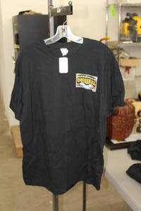 lot 496 image: Lot of (10) Gildan Heavy Cotton T-Shirt X-Large 100% Cotton Black with 2nd Amendment Americas Original Homeland Security Logo (new)