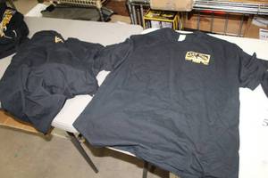 lot 537 image: Lot of (10) Gildan Heavy Cotton T-Shirt 2X-Large 100% Cotton Black with Keep Guns In The Right Hands Yours Logo (new)