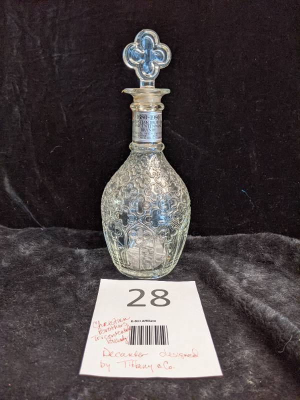 Christian Brothers Tricentennial Brandy 1980s / Tiffany Decanter