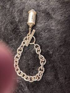 lot 269 image: Sterling Silver Charm Bracelet - A Mother is a Special Friend
