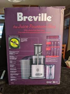 lot 43 image: Breville Juicer and Juice Fountain Plus in Original Box