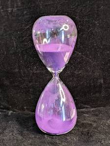 lot 52 image: Hourglass Purple Sand Timer