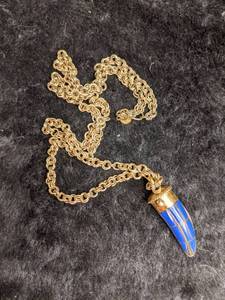 lot 247 image: Gold and Blue Horn Necklace by Soixante Neuf Jewels
