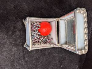 lot 158 image: Vintage Jacks and Ball in Glass Box