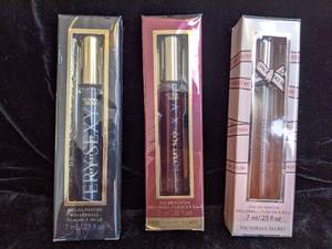 lot 105 image: 3 Victorias Secret Rollerball Parfum .25 fl. oz. NIB