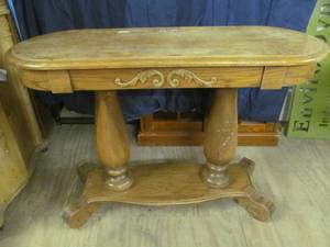 lot 53 image: antique hall table