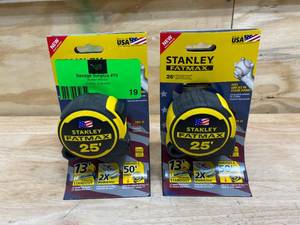 lot 19 image: STANLEY Lot of 2-  FATMAX 25 ft. Tape Measures