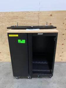 lot 38 image: HUSKY Heavy Duty Welded 28 in. W x 33 in. H x 21.5 in. D 20-Gauge Free Standing 2-Door Steel Garage Base Cabinet