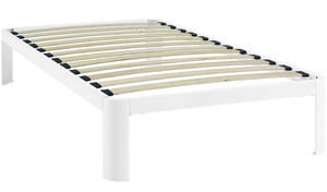 lot 50 image: MODWAY Corinne White Twin Bed Frame