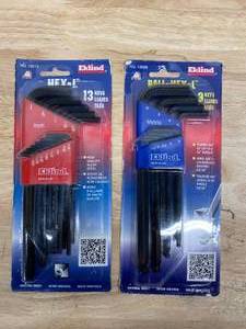 lot 84 image: EKLIND Long Series Ball-Hex-L Key Set with Holder Size 1.5 mm to 10 mm (9-Piece) with Hex L Key Hex Set 13pc Sae Long Arm