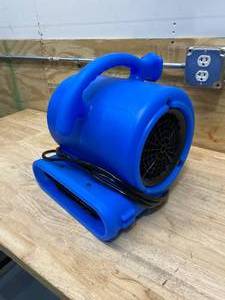 lot 90 image: B-AIR 14 HP Air Mover Blower Fan for Water Damage Restoration Carpet Dryer Floor Home and Plumbing Use in Blue