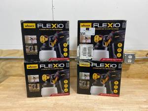 lot 82 image: WAGNER Lot of 4-  WAGNER Flexio 2000 HVLP Paint Sprayers