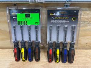 lot 110 image: PRO-GRADE Lot of 2-  4 Pc. Nut Driver Sets