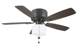lot 58 image: Bellina 42 in. Oil-Rubbed Bronze Ceiling Fan with Light Kit