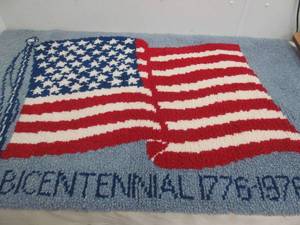 lot 25 image: flags hook rug