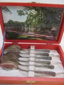 lot 39 image: silver spoons in case