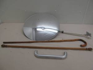 lot 76 image: Store Mirror, cane