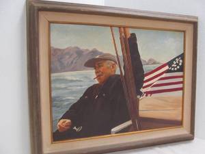 lot 91 image: Sailor painting