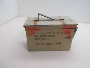lot 130 image: Ammo metal box