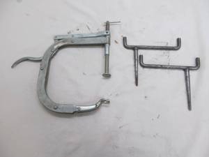 lot 170 image: Spring compressor, head stands