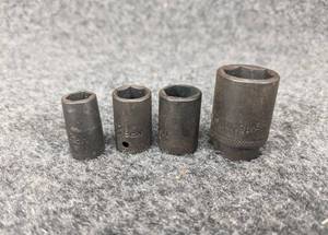 lot 230 image: (4) MAC TOOLS Metric Impact Sockets - 14 Drive