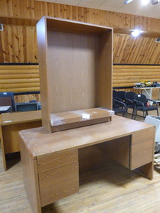 Hon Office Desk with Bookcase