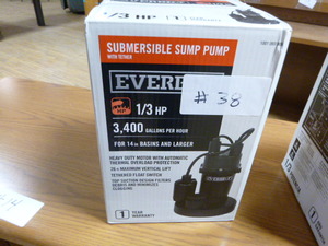 New Everbilt Sump Pump