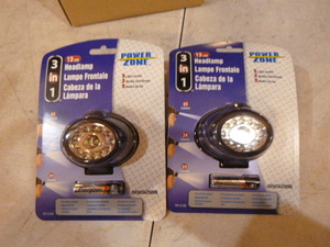 2 Power Zone 3 in 1 Headlamps