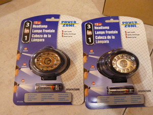 2 Power Zone 3 in 1 Headlamps