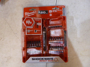 Milwaukee 25 Piece Impact Driver Bit Set