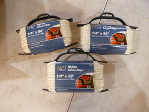 3 Spools of Reese Nylon Twisted Rope