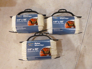 3 Spools of Reese Nylon Twisted Rope