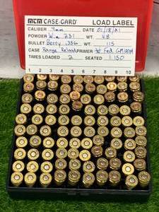100 Rounds 9mm 115gr Remanufactured Ammo Ammunition