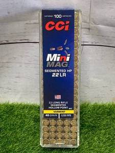 100 Rounds CCi Mini Mag .22lr Ammo Ammunition