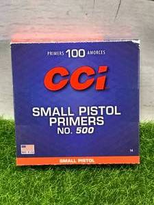 100 Count Small Pistol Primers #500
