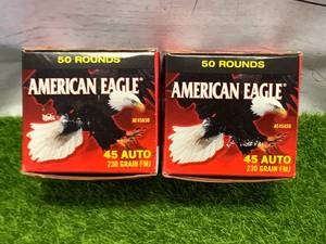 100 Rounds .45 Auto Ammo Ammunition