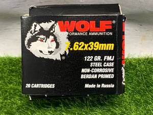 20 Rounds 7.62 x 39 Ammo Ammunition