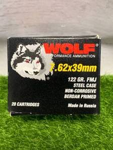20 Rounds 7.62 x 39 Ammo Ammunition